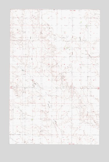 Tule Valley East, MT USGS Topographic Map