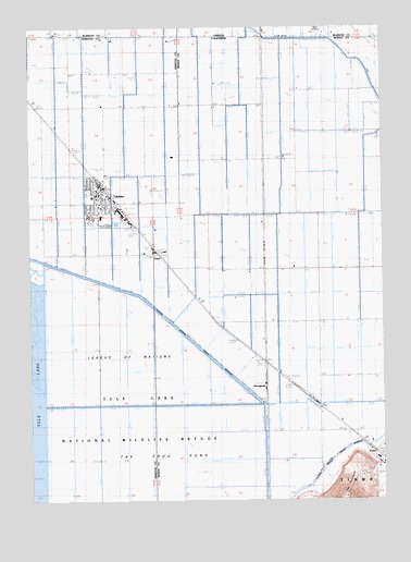 Tulelake, CA USGS Topographic Map