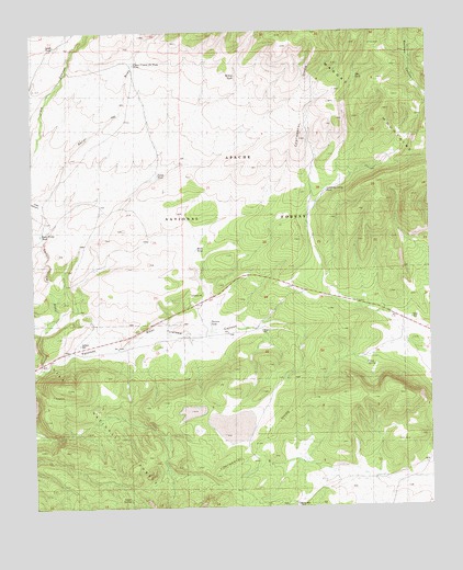 Tularosa Canyon, NM USGS Topographic Map