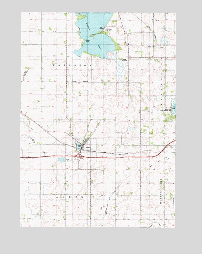 Alden, MN USGS Topographic Map