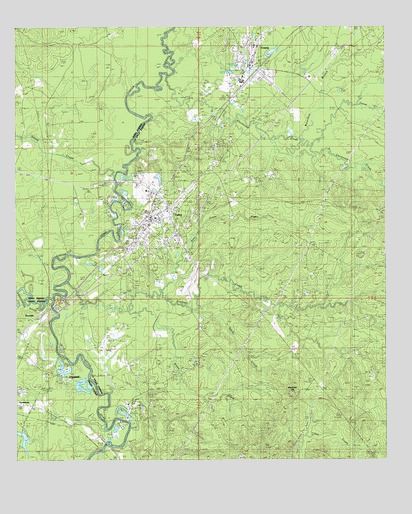 Tullos, LA USGS Topographic Map