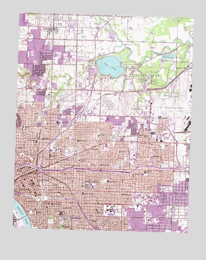 Tulsa, OK USGS Topographic Map