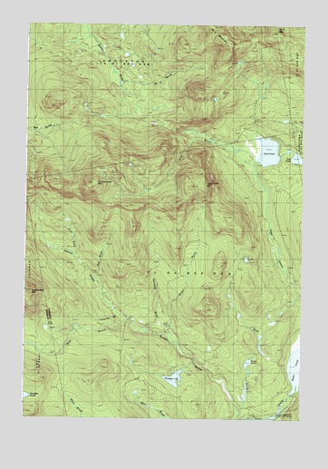 Tumbledown Mountain, ME USGS Topographic Map