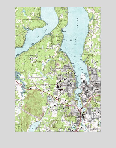 Tumwater, WA USGS Topographic Map
