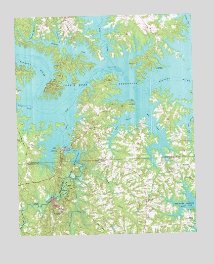 Tungsten, NC USGS Topographic Map