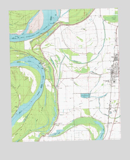 Tunica, MS USGS Topographic Map
