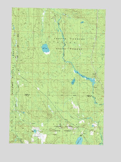 Tunis, MI USGS Topographic Map
