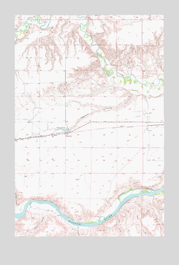 Tunis, MT USGS Topographic Map