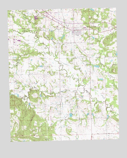 Tupelo, OK USGS Topographic Map