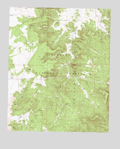 Turkey Canyon, AZ USGS Topographic Map
