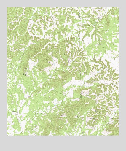 Turkey Knob, TX USGS Topographic Map