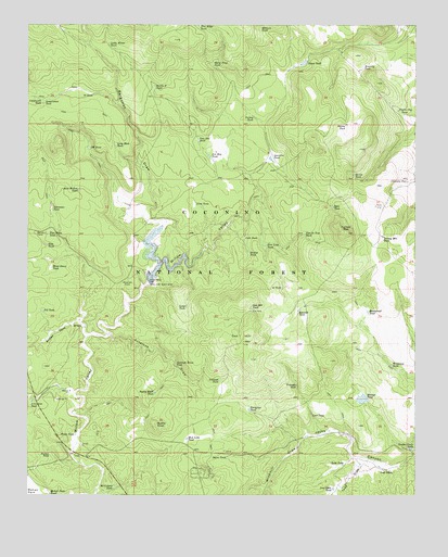 Turkey Mountain, AZ USGS Topographic Map