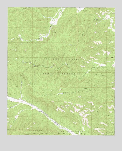 Turkey Peak, NM USGS Topographic Map