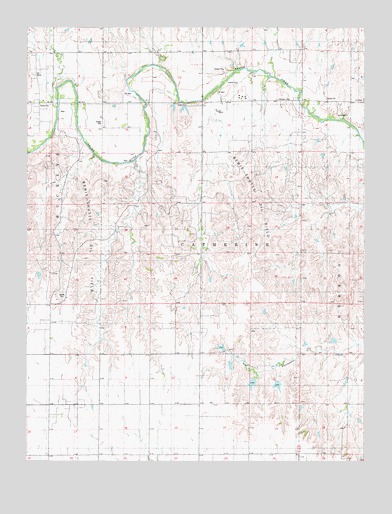 Turkville, KS USGS Topographic Map