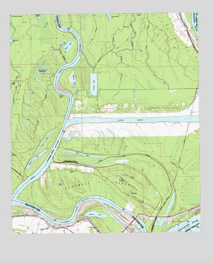 Turnbull Island, LA USGS Topographic Map