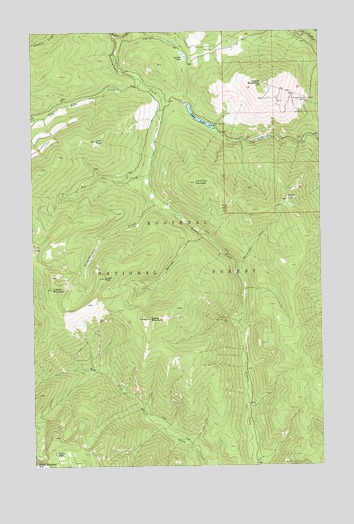 Turner Mountain, MT USGS Topographic Map