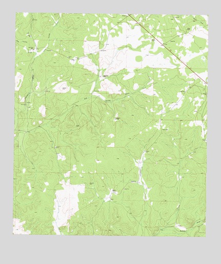 Turney Draw NE, TX USGS Topographic Map