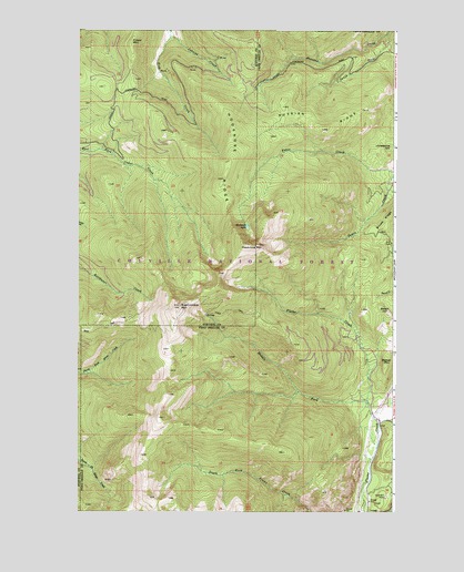 Abercrombie Mountain, WA USGS Topographic Map