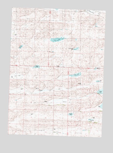 Turpin Lake West, NE USGS Topographic Map