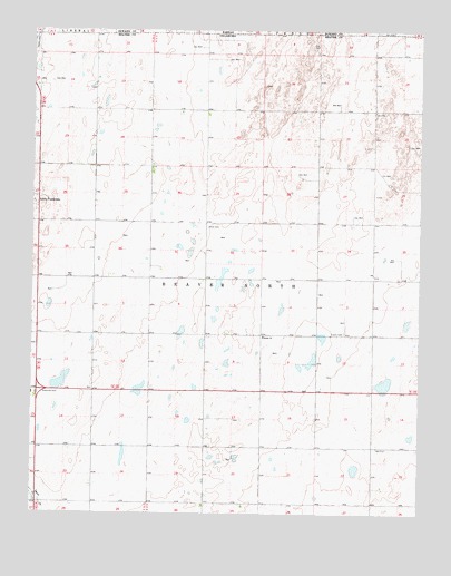 Turpin NE, OK USGS Topographic Map