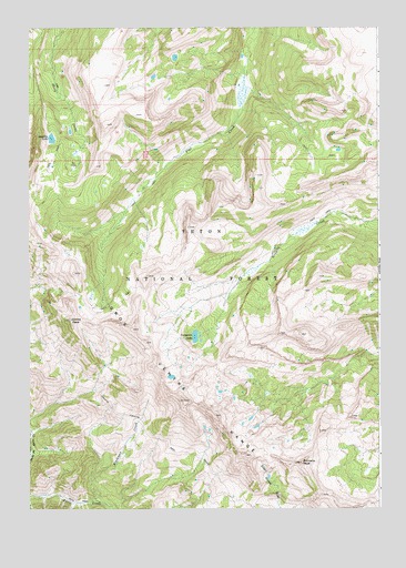 Turquoise Lake, WY USGS Topographic Map