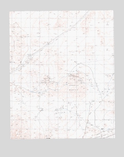 Turquoise Mountain, CA USGS Topographic Map