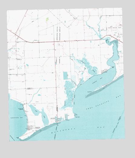 Turtle Bay, TX USGS Topographic Map