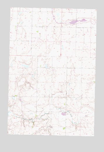 Turtle Creek SE, ND USGS Topographic Map