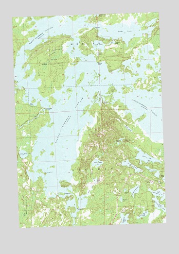 Turtle-Flambeau Flowage, WI USGS Topographic Map