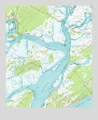 Bluffton, SC USGS Topographic Map