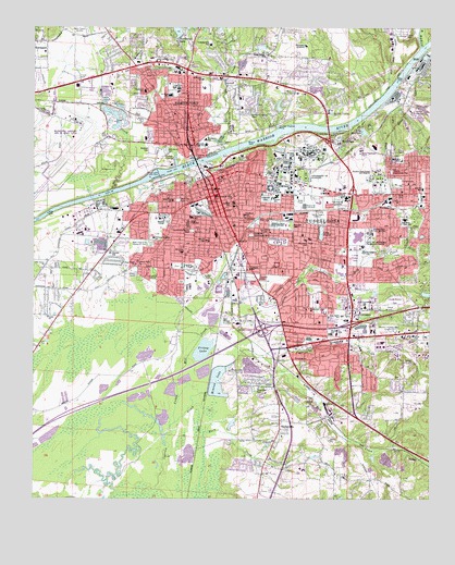 Tuscaloosa, AL USGS Topographic Map