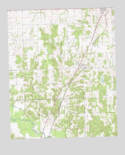 Tushka, OK USGS Topographic Map