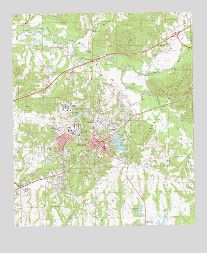 Tuskegee, AL USGS Topographic Map