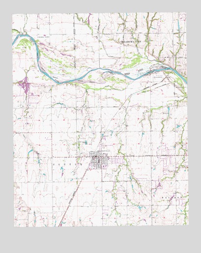 Tuttle, OK USGS Topographic Map