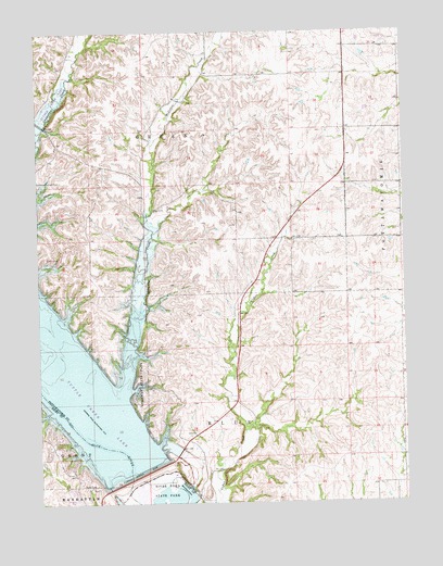 Tuttle Creek Dam, KS USGS Topographic Map