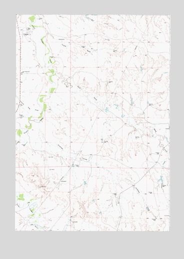 Tuttle Draw, WY USGS Topographic Map