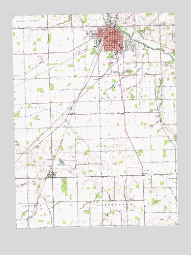 Bluffton, IN USGS Topographic Map