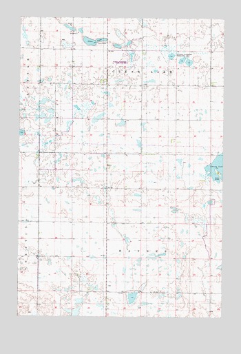 Tuttle SW, ND USGS Topographic Map