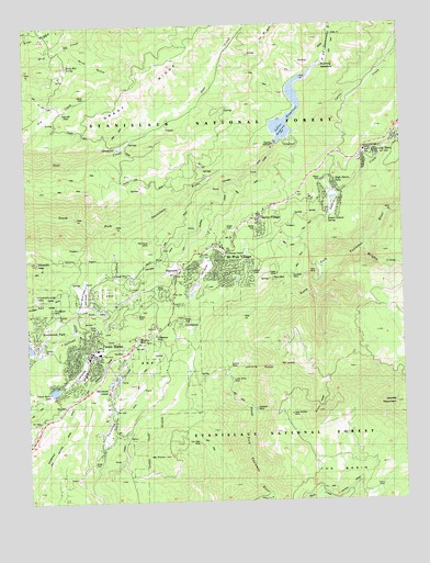 Twain Harte, CA USGS Topographic Map