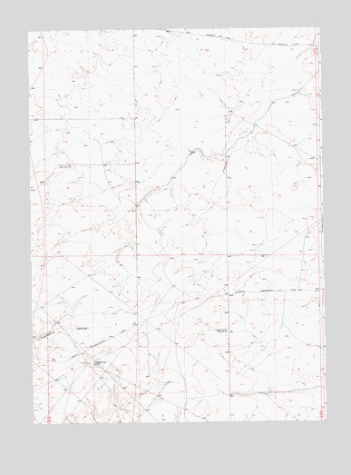 Twelvemile Knoll, WY USGS Topographic Map
