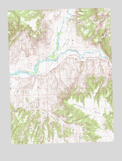 Twelvemile Mesa, CO USGS Topographic Map