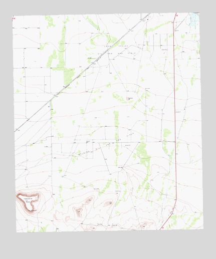 Twelvemile Mesa, TX USGS Topographic Map