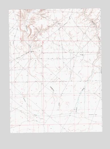 Twelvemile Sink, WY USGS Topographic Map