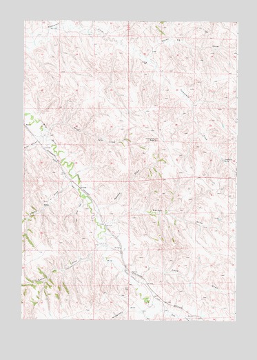 Twentymile Butte, WY USGS Topographic Map