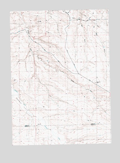 Twentymile Butte, ID USGS Topographic Map