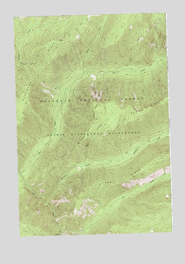 Twin Butte, ID USGS Topographic Map