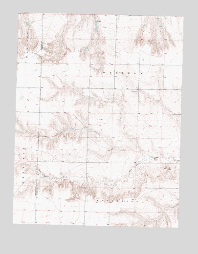 Twin Butte, KS USGS Topographic Map