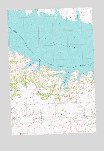 Twin Buttes, ND USGS Topographic Map