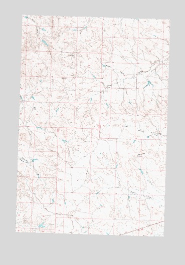 Twin Buttes, MT USGS Topographic Map