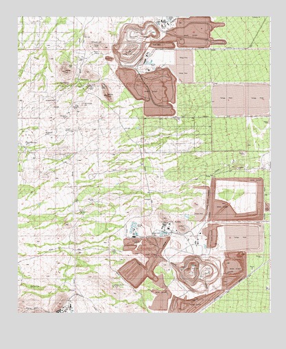 Twin Buttes, AZ USGS Topographic Map